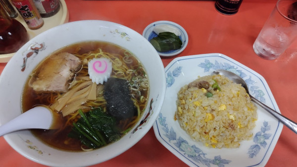 「令6-6-24ラーメン半チャーハンセット(850円)」@五十番 東浅川店の写真