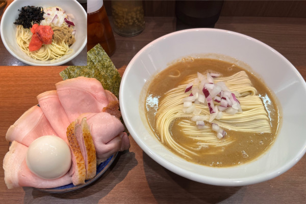 「特製濃厚煮干ソバ+【限定】明太子和え玉a.k.a.パスタ」@Noodle&Spice curry 今日の1番の写真