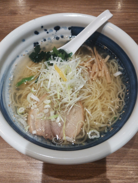 「俺流塩ラーメン(あっさり)」@俺流塩らーめん 原宿駅前店の写真