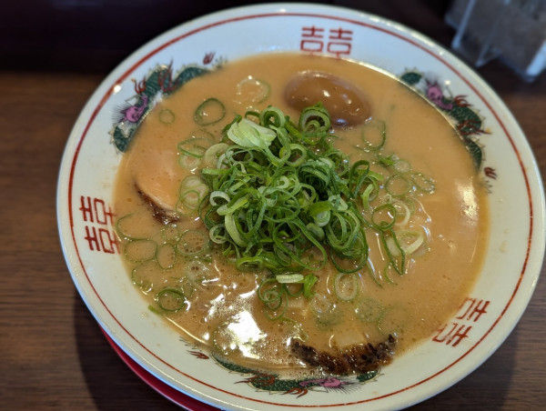 「こってり背脂中華そば」@中華そば 花京 天六店の写真