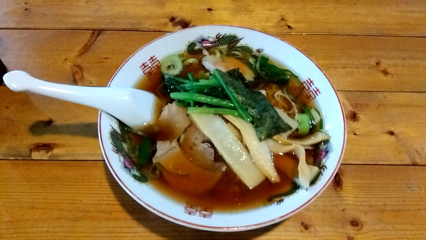 「中華そば（６００円）」@青空食堂の写真