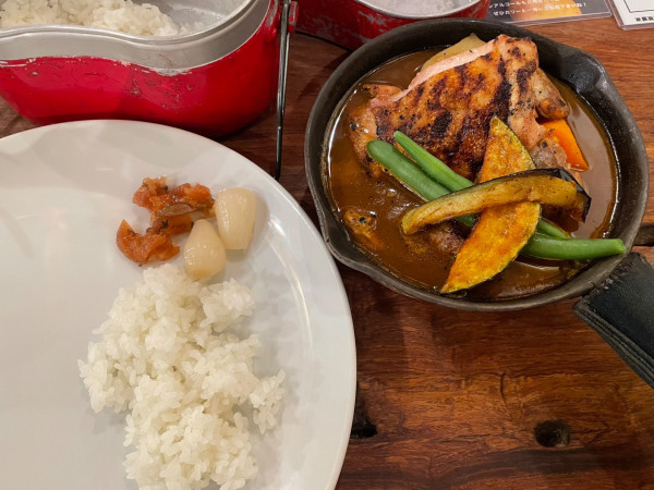 「アルペンジロー鶏（レギュラーセット）」@横浜カリー アルペンジローの写真