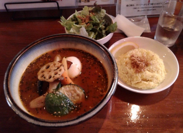 「8種の野菜スープカレー(800円)」@スモンさんのスープカレーの写真