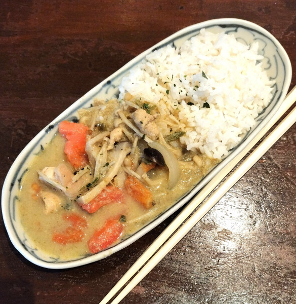 「ちょっとグリーンカレー 480円」@タイの食堂 バーツの写真