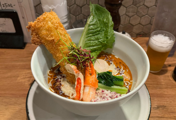 「【限定】冷やしカニ丸らーめん ¥2500」@海老丸らーめんの写真