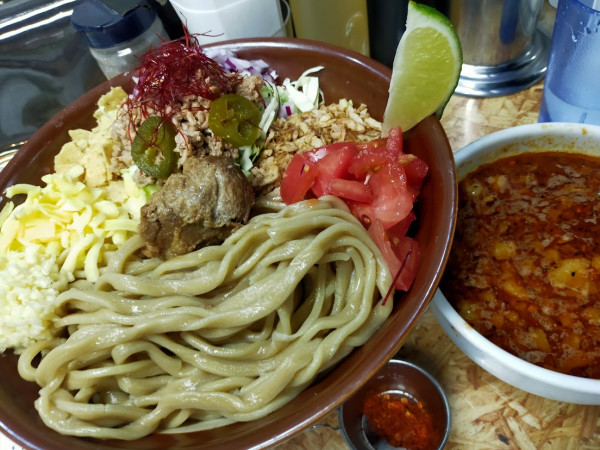 「めきつけ・大2（にんにく・火の粉別）」@自家製麺 まさき（非乳化） 2号店の写真