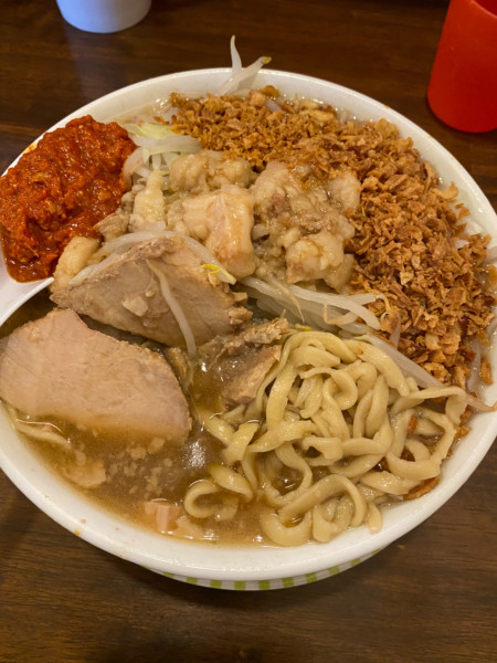 「辛味噌らーめん+脂+揚げネギ 950+30+100+100」@龍麺 ふえ郎の写真