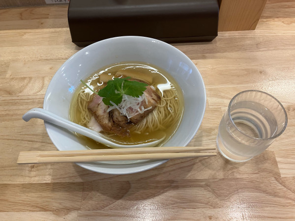 「中華そば　五塩　850円　煮干し和え玉　350円」@いのちノ中華そば 龍ノ谷の写真