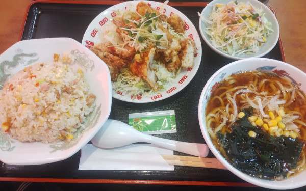 「油淋鶏チャーハンセット」@チャイニーズレストラン 加奈藺の写真