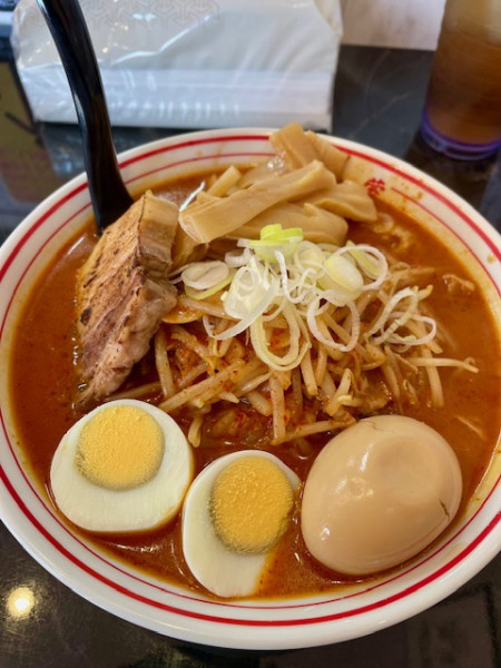 「味噌卵麺　メチャアジ」@蒙古タンメン中本 甲府店の写真