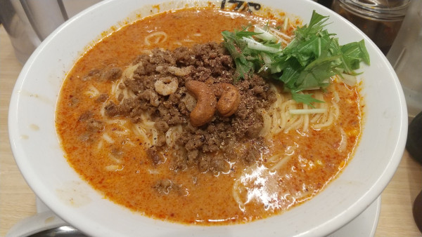 「白ごま汁あり担担麵３辛大盛　小ライス」@175°DENO担担麺 TOKYOの写真