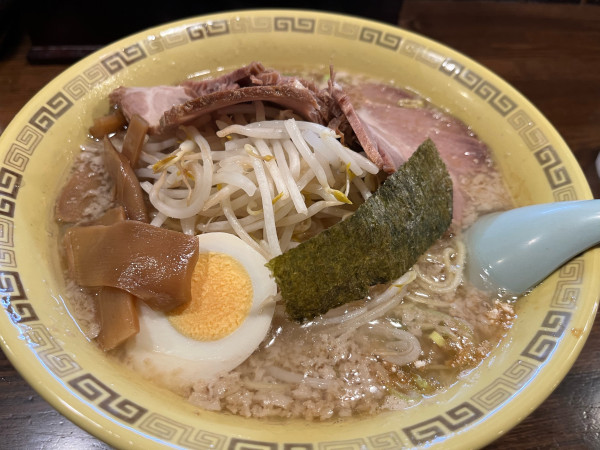 「ネギチャーシュー麺大盛(細麺、辛ねぎ)」@江川亭 新座店の写真