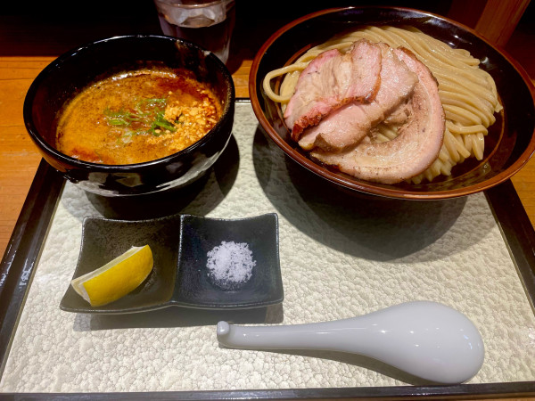 「チャーシューつけ蕎麦大1600+辛味100」@中華蕎麦 ひら井の写真