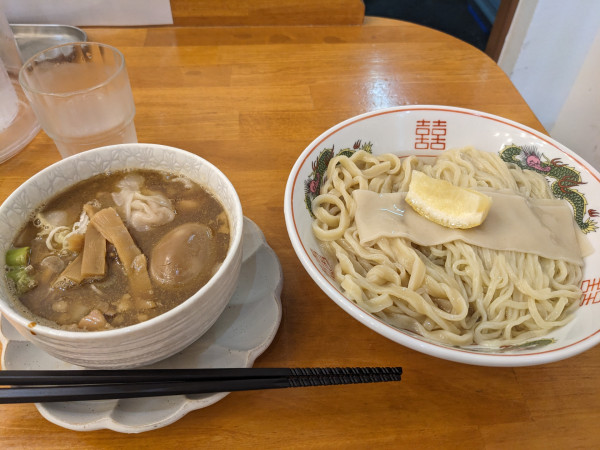 「特製つけ麺（醤油）」@和渦製麺の写真