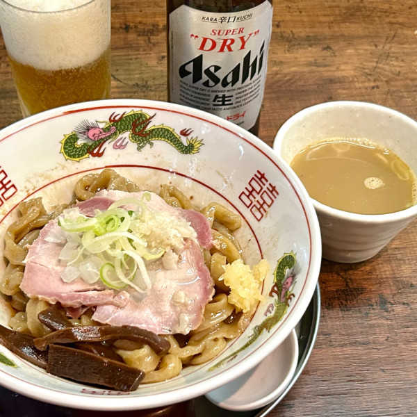 「油そば＋瓶ビール（小瓶）」@MENクライ  神保町店の写真