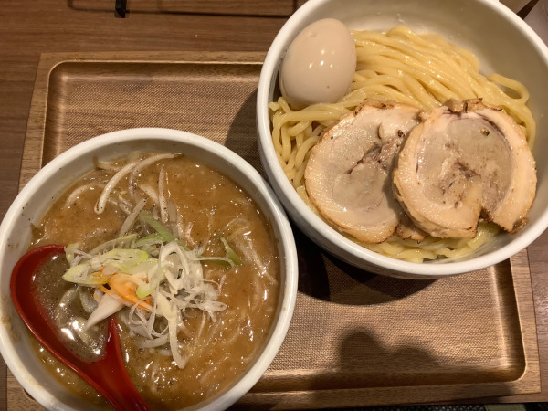 「味噌つけ麺　大盛　＋　チャーシュー」@らーめん 蓮の写真