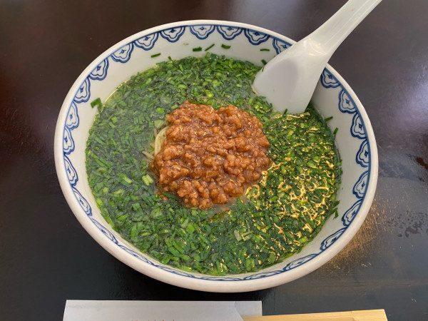 「韮菜湯麺（ニラそば）1540円」@BIKA （美華）の写真