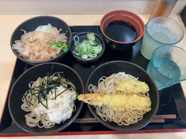 「太郎三昧そば 820円」@ゆで太郎 流通センター駅前店の写真