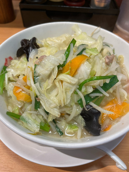 「タンメン(590円)＋大盛り(80円)」@中華一番 大宮東口店の写真