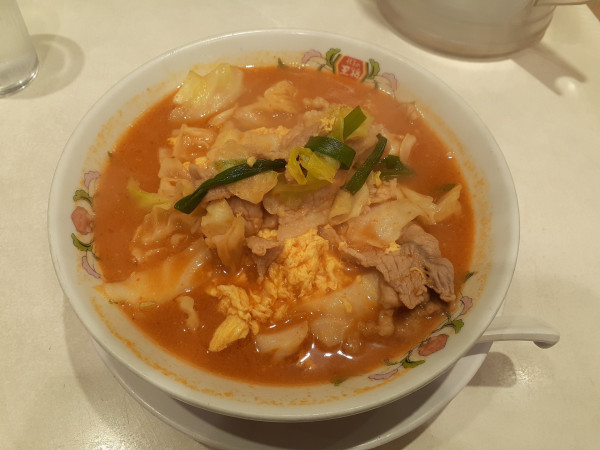 「豚辛ラーメン」@餃子の王将 鶴川駅前店の写真