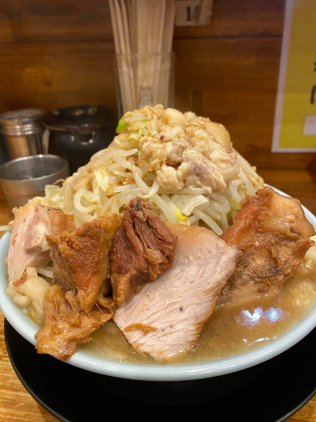 「ラーメン　全マシ　850」@ラーメン盛太郎の写真
