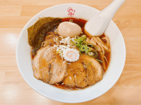 「味玉中華そば」@熟成中華そば 茜の写真