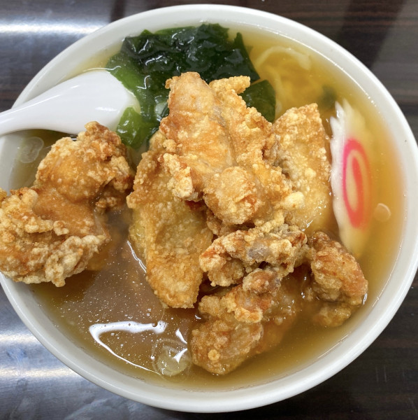 「からあげラーメン 1,000円」@手打ちラーメン 足利麺の写真