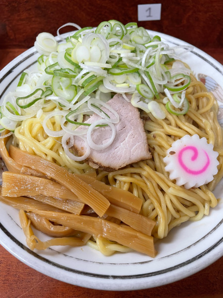 「油そば 大 ねぎ盛」@珍々亭の写真