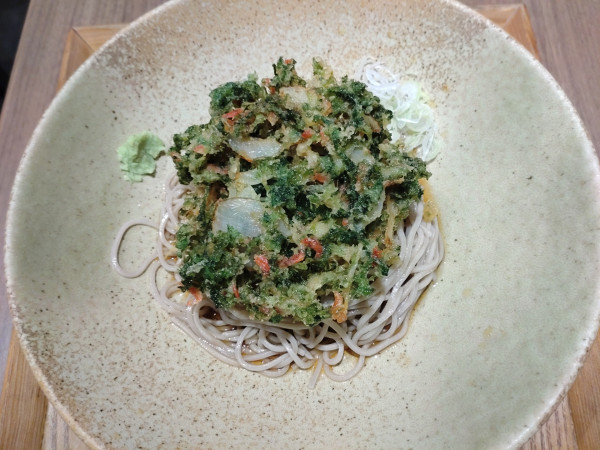 「冷 生海苔天（そば）　５３０円」@蕎麦いまゐ 四ツ谷3丁目店の写真