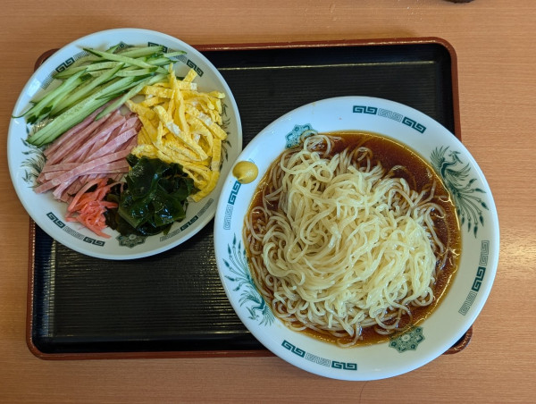 「黒酢しょうゆ冷やし麺」@日高屋 ふじみ野西口店の写真