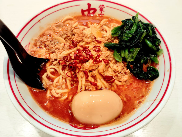 「濃厚トリプル北極＋ほうれん草」@蒙古タンメン 中本 高田馬場店の写真