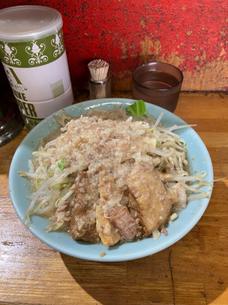 「ラーメン　ニンニク　アブラ」@ラーメン髭の写真