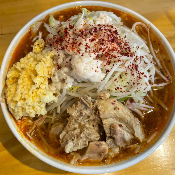 「担二郎 400g（ニンニク少なめ、野菜・脂）1,300円」@時は豚なりの写真