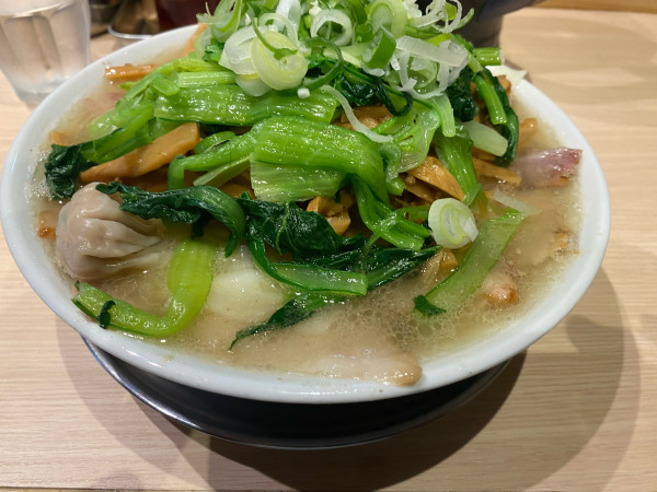 「らーめん　青菜　メンマ」@桜上水 船越の写真