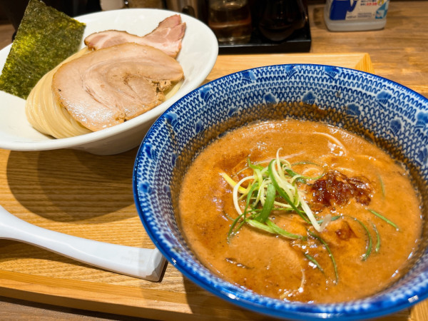「濃厚海老つけ麺（1100円）」@麺処 明りの写真
