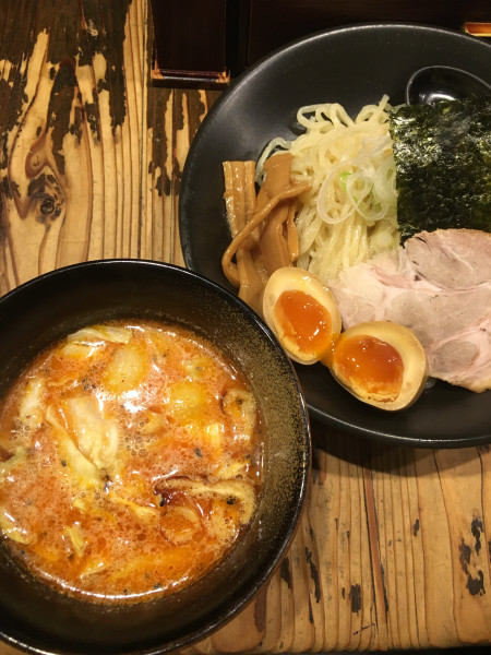 「辛みそつけ麺(850円)」@北海道らーめん 味源 小岩店の写真