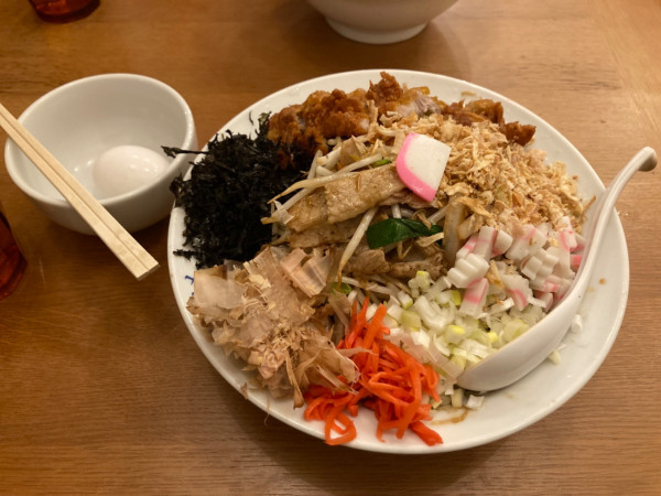 「汁なし排骨タンメン」@フタツメ 伊勢崎店の写真