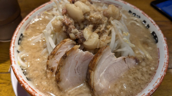 「らーめん　カラメ　アブラ」@らーめんバリ男 大門店の写真