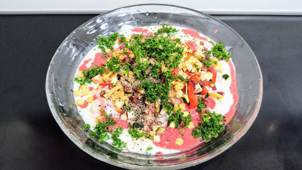 「【限定】PINKビシソワーズ」@自家製麺SHINの写真