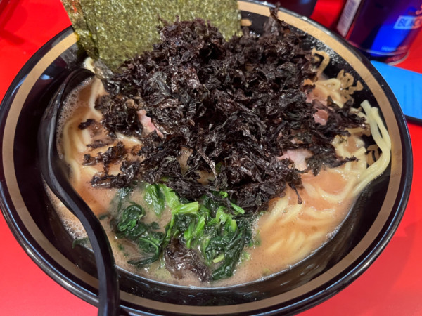 「ラーメン中1,000円＋岩のり250円」@三代目 野中家の写真