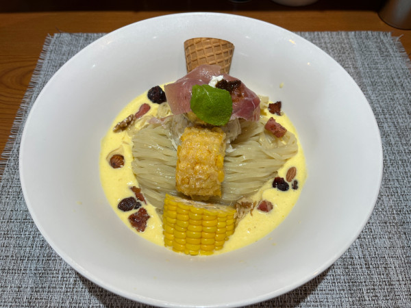 「【限定】とうもろこしの冷製」@らぁめん 生姜は文化。の写真