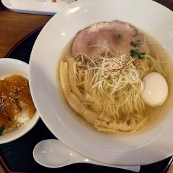 塩そば鯛の漬け丼セット＋味玉