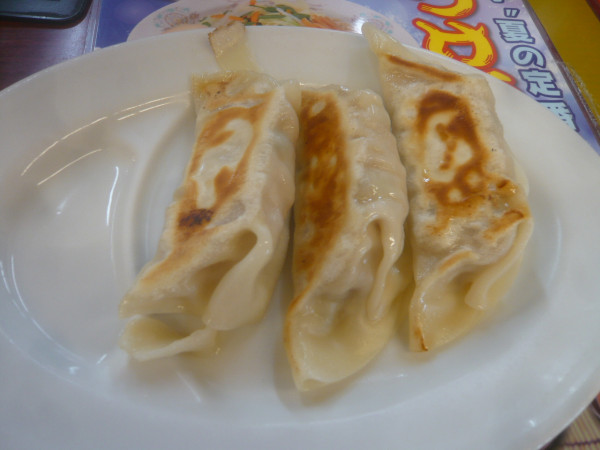 「肉餃子（3個）」@満北亭 新青海街道東大和店の写真