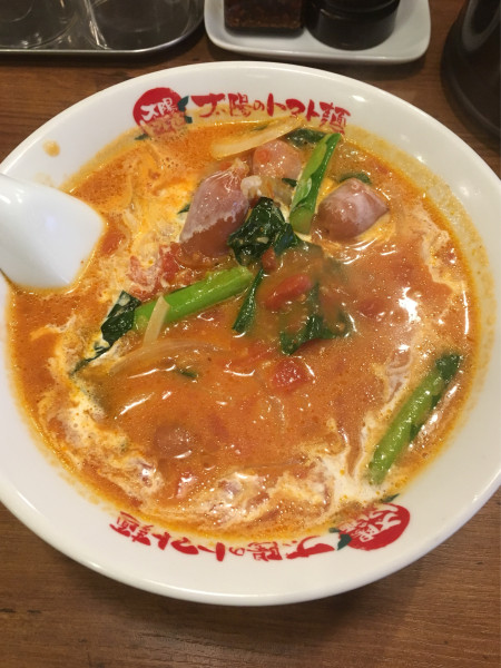 「太陽のクリームトマト麺(780円)」@太陽のトマト麺 水道橋店の写真