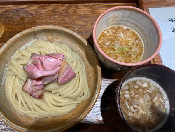 「つけ汁2種つけ麺　1250円」@あいだやの写真
