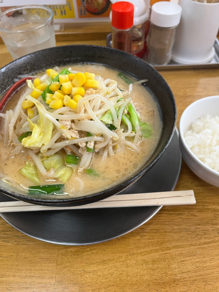 「野菜味噌ラーメン1020円+ランチライス50円」@麺屋 銀次の写真
