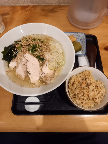 「冷塩セット￥900」@とりそば 若松の写真