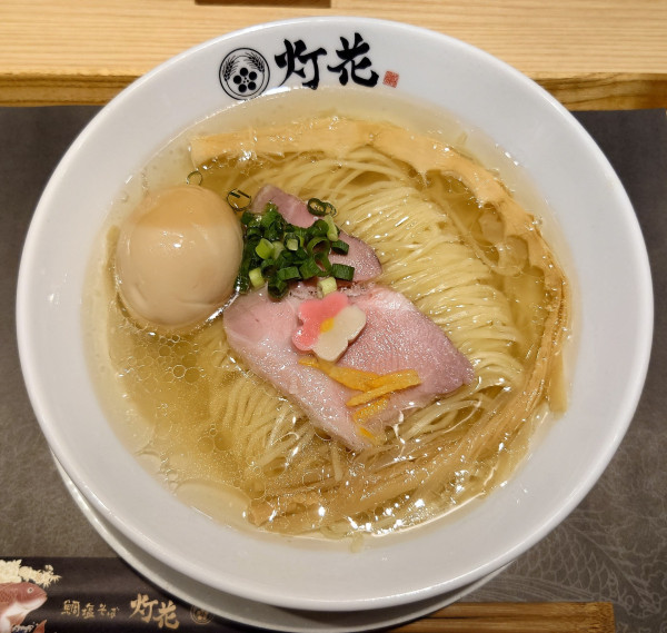 「味玉鯛塩そば(1100円)」@鯛塩そば 灯花 浦和PARCO店の写真