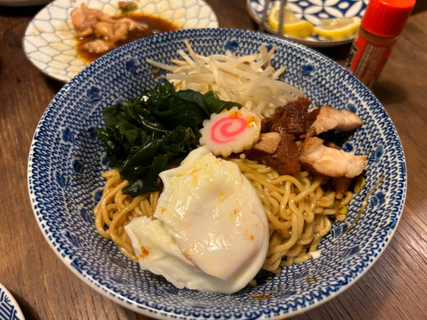 「みそたま(味噌玉子油そば)950円+他いろいろ」@三幸の写真