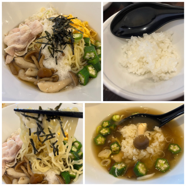 「【限定】冷やし山かけそば + その他」@やまむろラーメンの写真